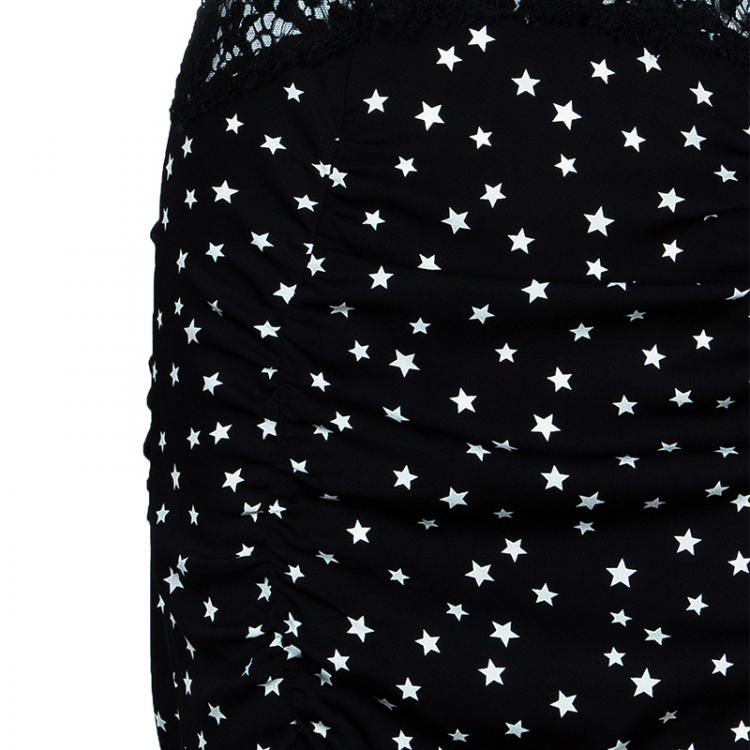 Pre Owned Dolce And Gabbana Star Print Mini Dress S