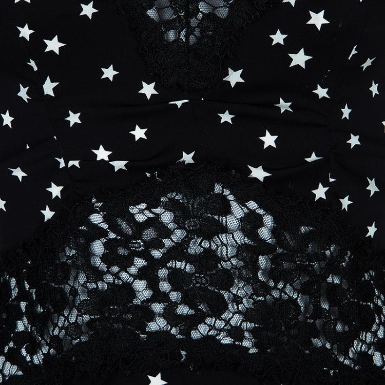 Pre Owned Dolce And Gabbana Star Print Mini Dress S