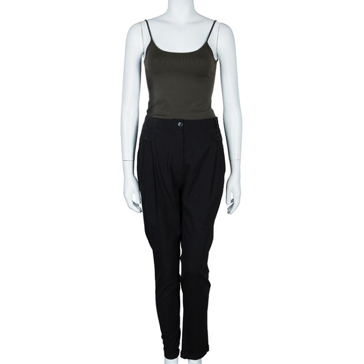 Pre Owned Dolce and Gabbana Black Trousers M