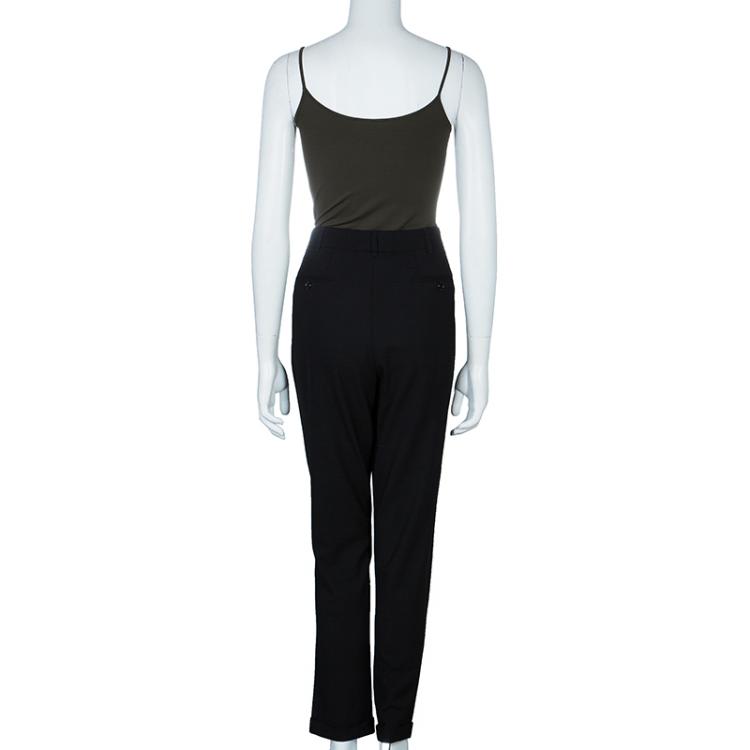 Pre Owned Dolce and Gabbana Black Trousers M