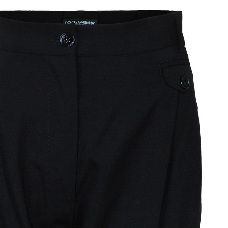 Pre Owned Dolce and Gabbana Black Trousers M