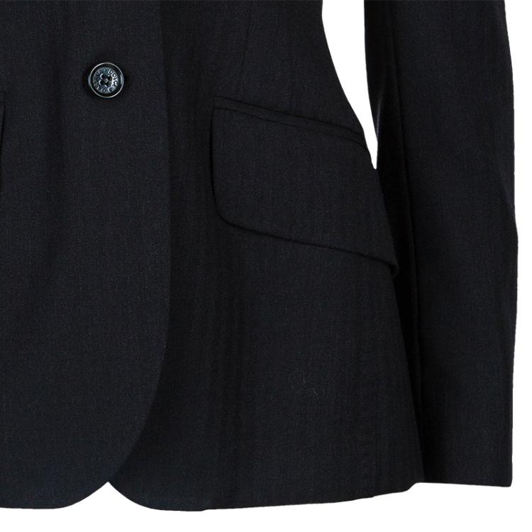Pre Owned Dolce And Gabbana Grey Wool Jacket S