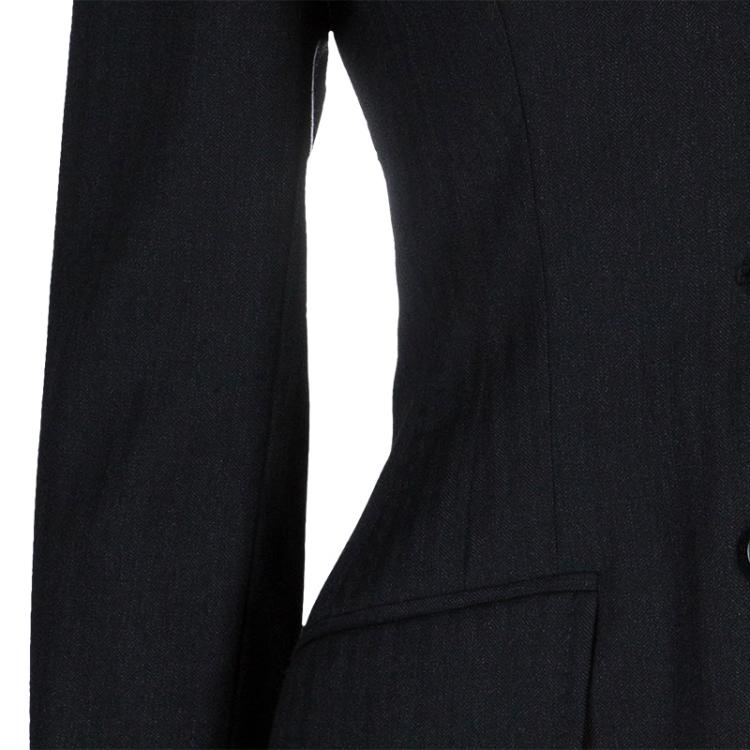 Pre Owned Dolce And Gabbana Grey Wool Jacket S