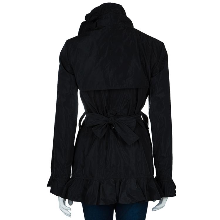 مملوكة مسبقًا Dolce and Gabbana Black Nylon Coat M