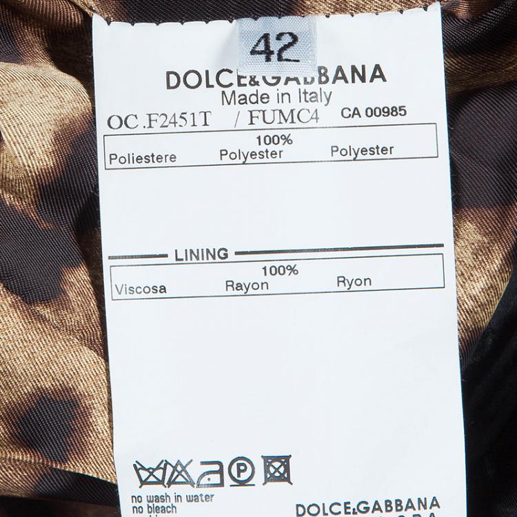 مملوكة مسبقًا Dolce and Gabbana Black Nylon Coat M