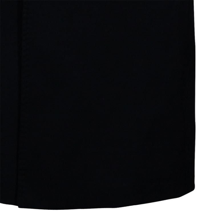 Pre Owned Dolce and Gabbana Black Double Breasted Long Coat M