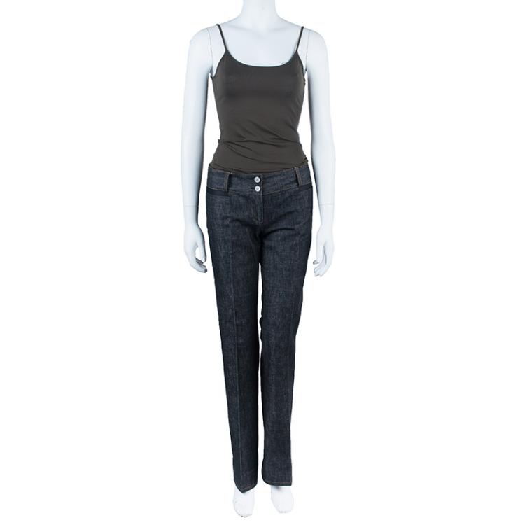 Pre Owned Dolce and Gabbana Black Denim Jeans S