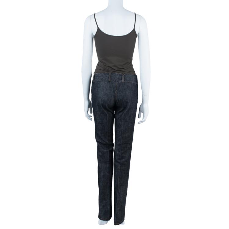 Pre Owned Dolce and Gabbana Black Denim Jeans S