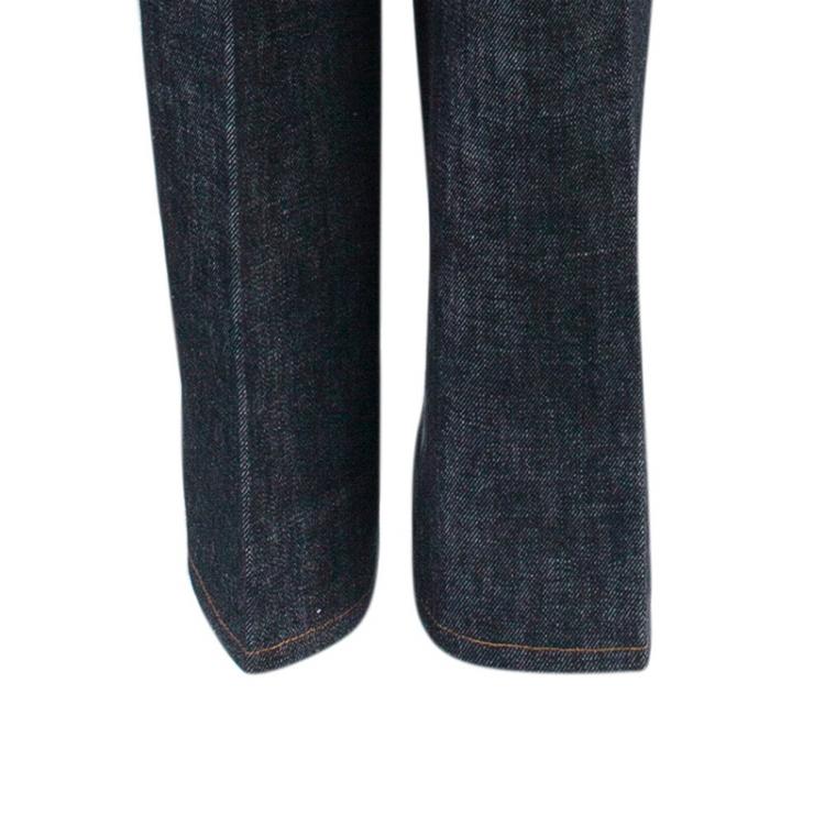 Pre Owned Dolce and Gabbana Black Denim Jeans S