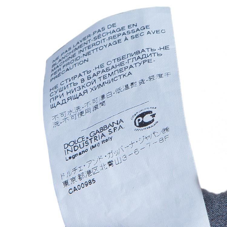 Pre Owned Dolce and Gabbana Black Sequin Skirt M