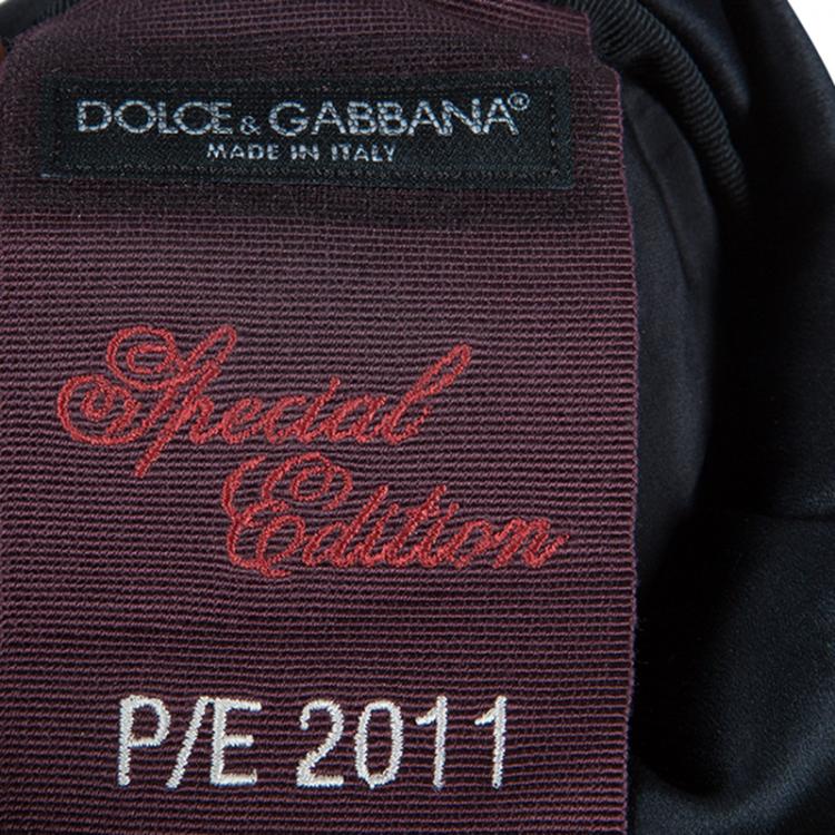 Pre Owned Dolce And Gabbana Leopard Print Gown M
