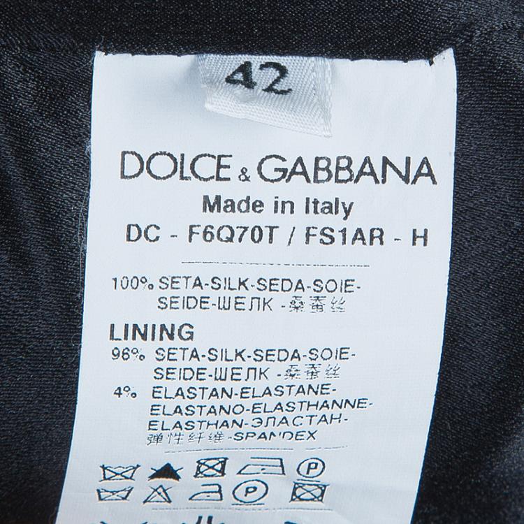 Pre Owned Dolce And Gabbana Leopard Print Gown M