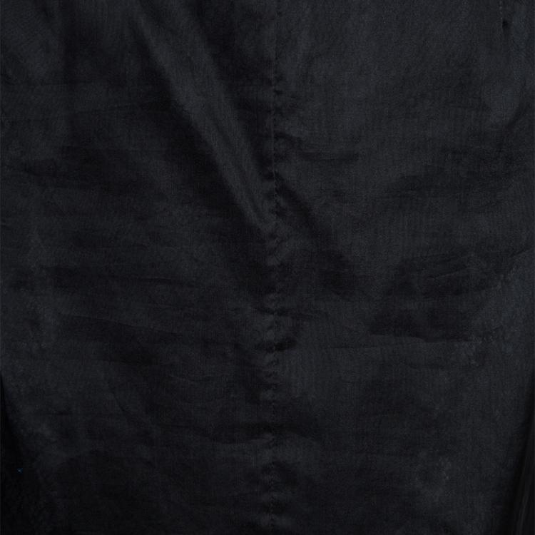 Pre Owned Dolce And Gabbana Black Organza Skirt M