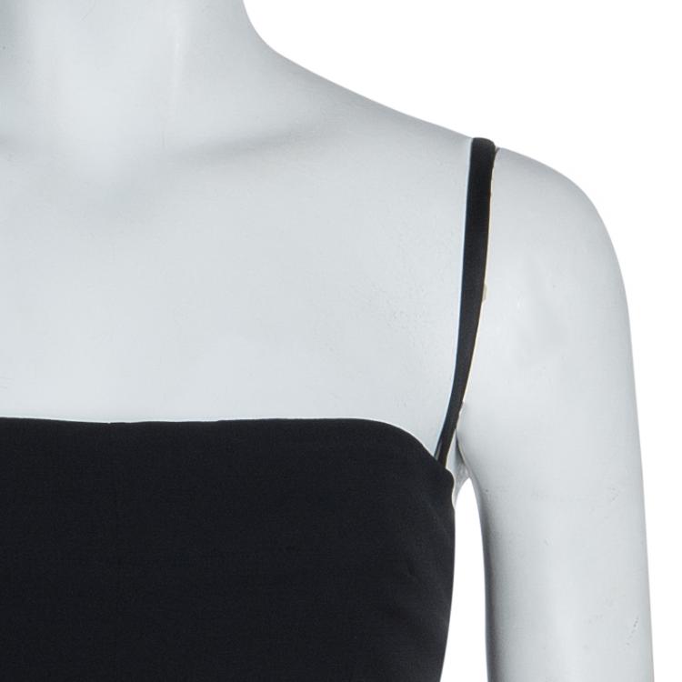 Pre Owned Dolce and Gabbana Black Bustier Dress L
