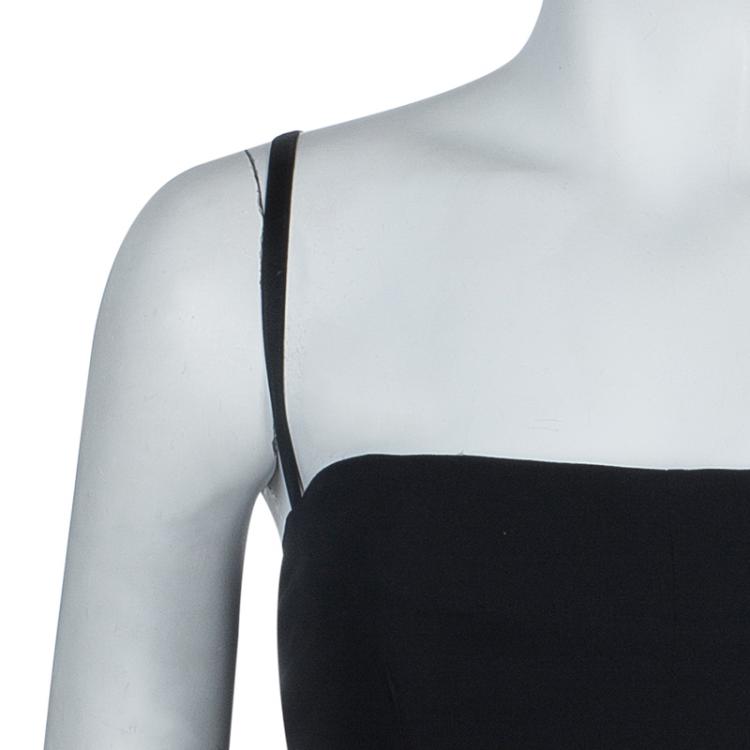 Pre Owned Dolce and Gabbana Black Bustier Dress L