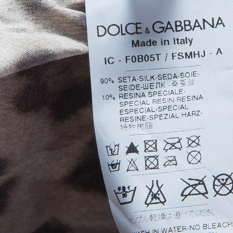 Pre Owned Dolce And Gabbana Leopard Print Coat M