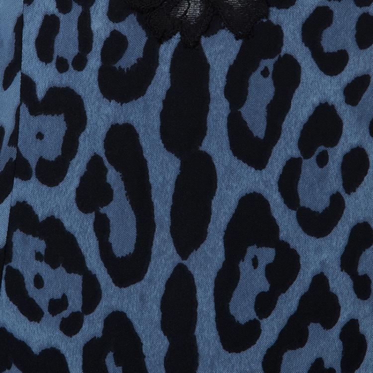 Pre Owned Dolce and Gabbana Leopard Print Sleeveless Top S