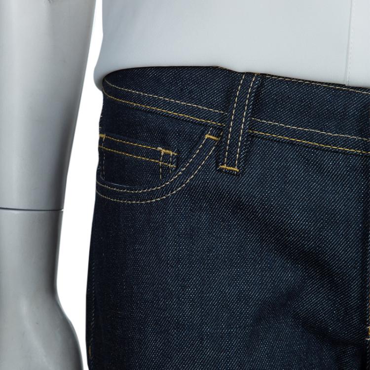 Pre Owned Dolce and Gabbana Blue Dark Wash Denim Skinny Pretty Jeans S