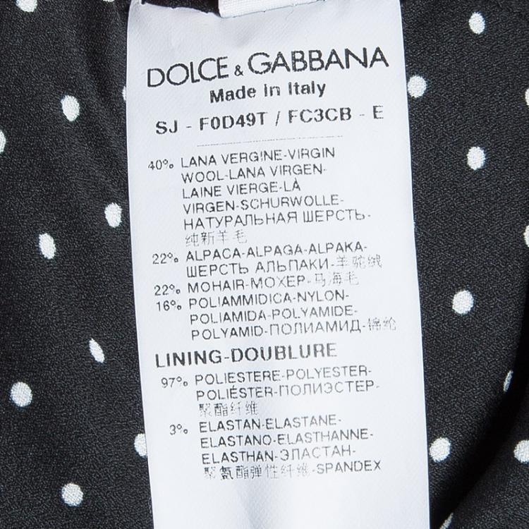 Pre Owned Dolce and Gabbana Blue Wool Double Breasted Jacket S