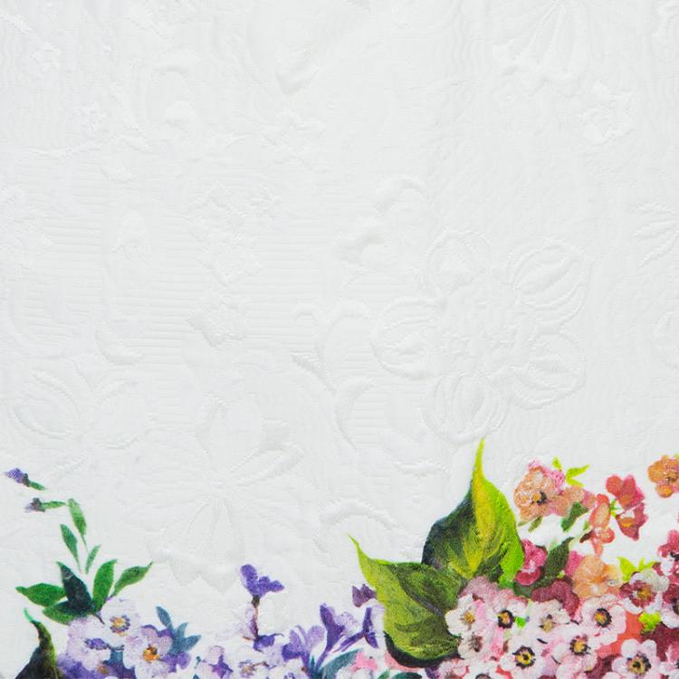 Pre Owned Dolce and Gabbana Floral Pencil Skirt M