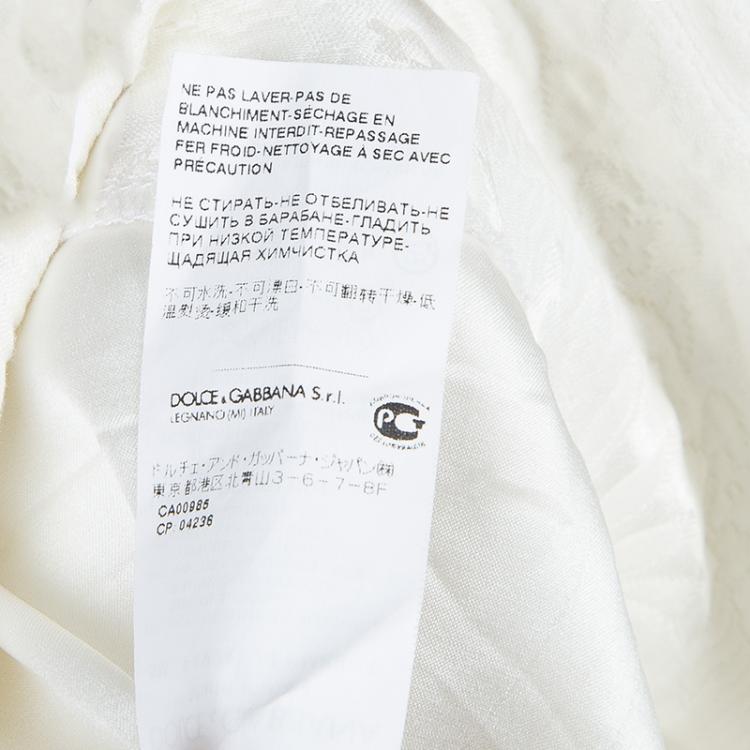 Pre Owned Dolce and Gabbana Floral Pencil Skirt M