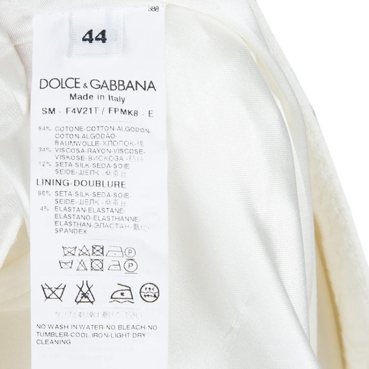 Pre Owned Dolce and Gabbana Floral Pencil Skirt M