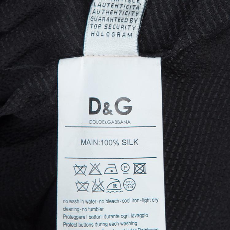 Pre Owned Dolce and Gabbana Printed Chiffon Overlay Sleeveless Silk Dress S