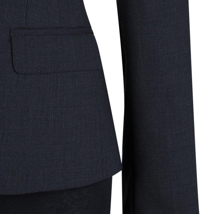 Pre Owned Dolce And Gabbana Dark Grey Fitted Blazer S