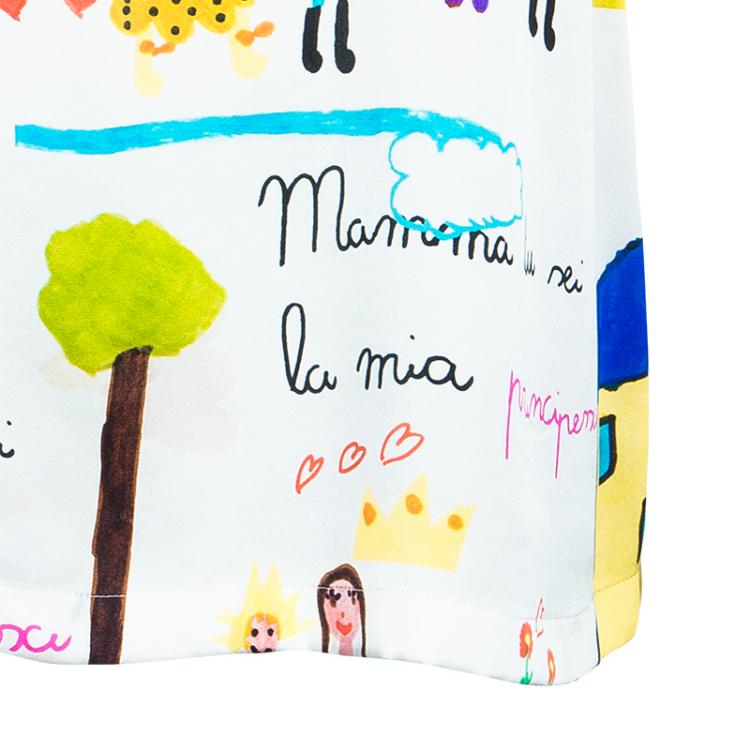 Pre Owned Dolce And Gabbana  Children's Drawing Print Top L