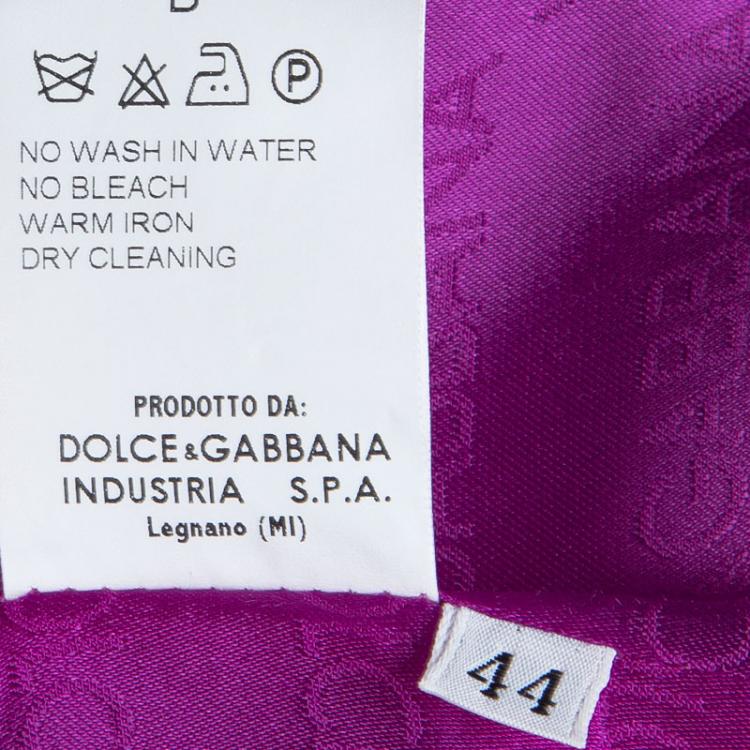 Pre Owned Dolce and Gabbana Brown Houndstooth Lambswool Blazer M