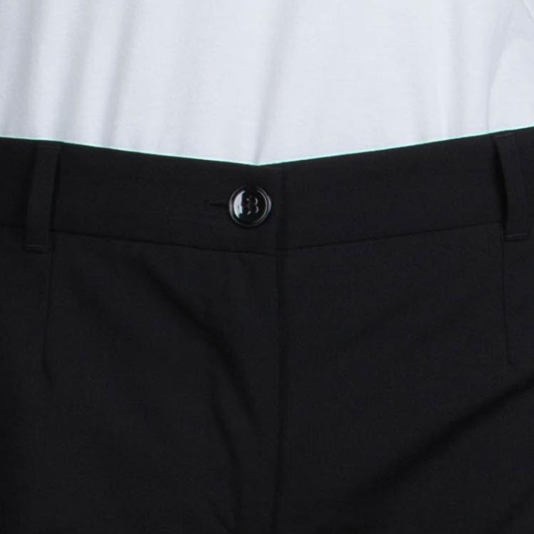 Pre Owned Dolce and Gabbana Black Wool Trousers S