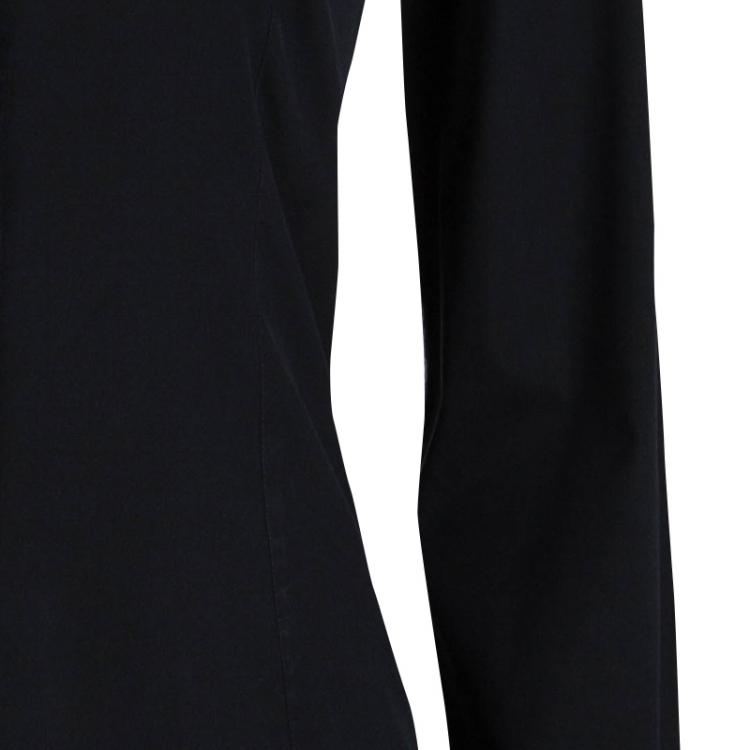 Pre Owned Dolce and Gabbana Black Long Sleeve Button Front Shirt S