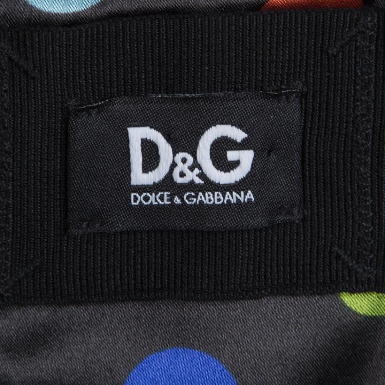 Pre Owned Dolce and Gabbana Black Tailored Sleeveless Dress S