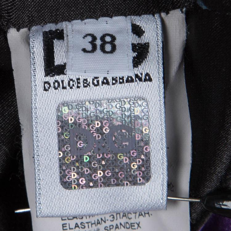 Pre Owned Dolce and Gabbana Black Tailored Sleeveless Dress S