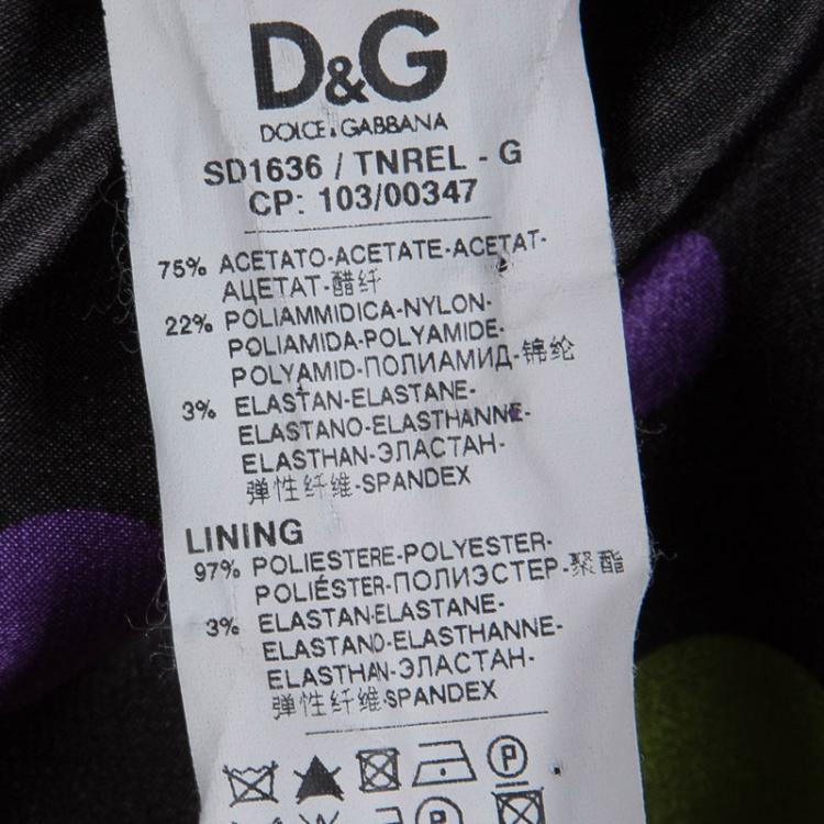Pre Owned Dolce and Gabbana Black Tailored Sleeveless Dress S