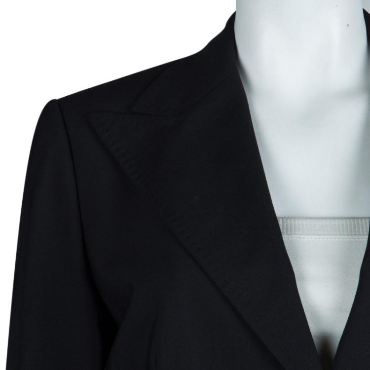 Pre Owned Dolce And Gabbana Black Pant Suit L