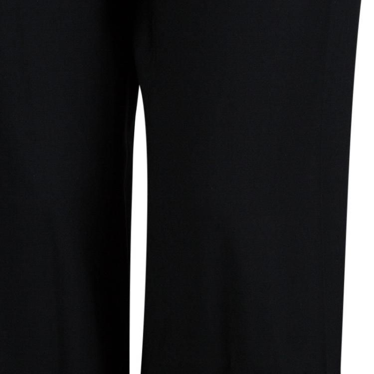 Pre Owned Dolce And Gabbana Black Pant Suit L