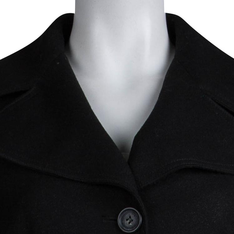 Pre Owned Dolce & Gabbana Black Wool Coat M