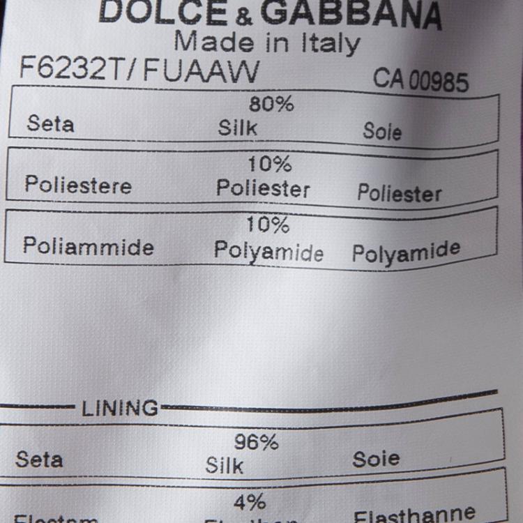 Pre Owned Dolce and Gabbana Purple Silk Lace Detail Slip Dress M