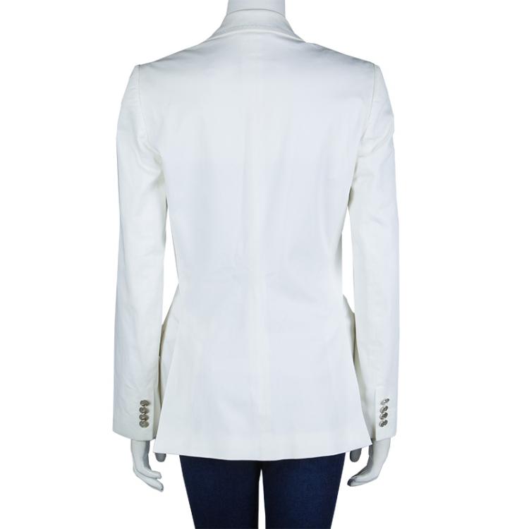 Pre Owned Dolce and Gabbana Classic White Blazer M