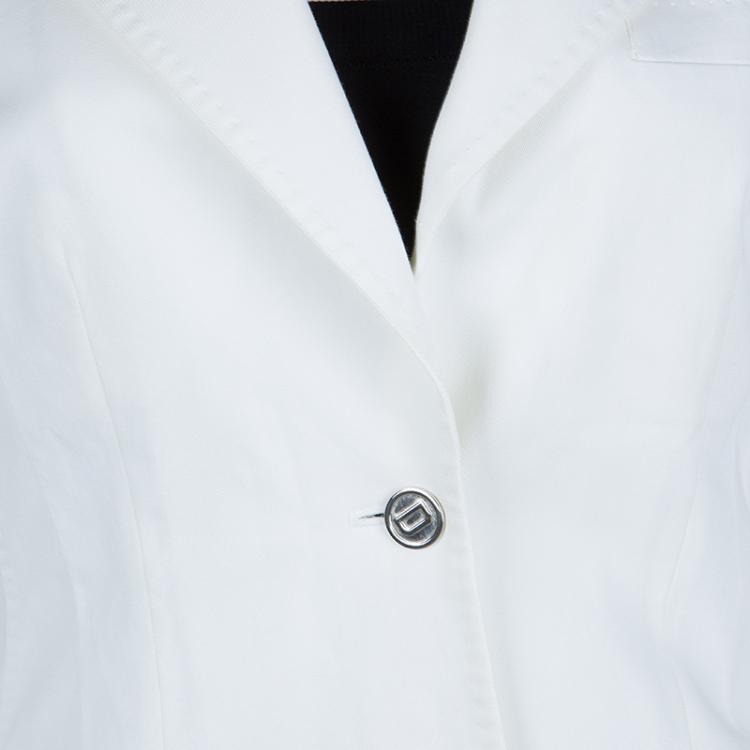 Pre Owned Dolce and Gabbana Classic White Blazer M