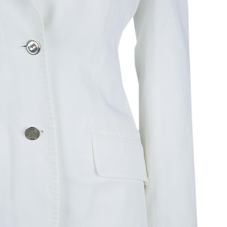 Pre Owned Dolce and Gabbana Classic White Blazer M