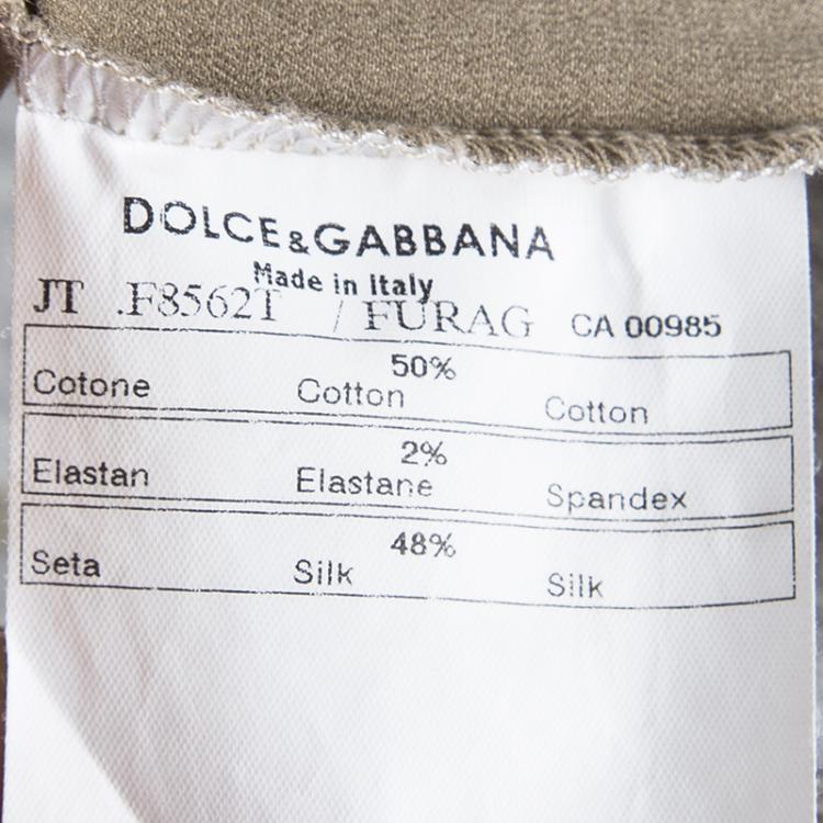 Pre Owned Dolce and Gabbana Dual Color Sleeveless Tank Top L