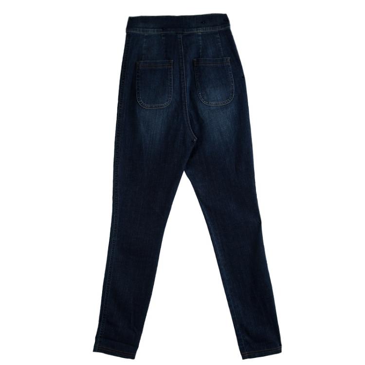 Pre Owned Dolce and Gabbana Indigo Dark Wash Denim High Waist Jeans S