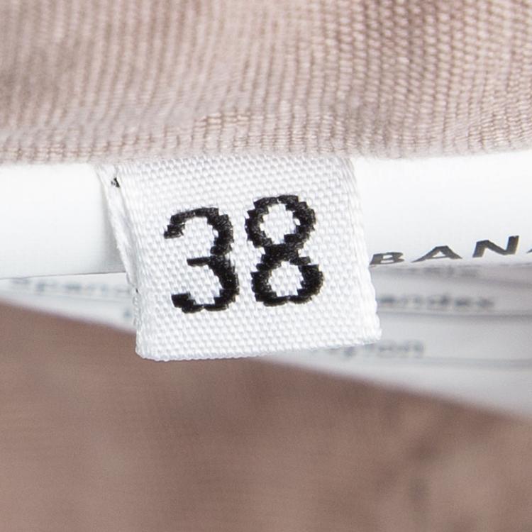 Pre Owned Dolce and Gabbana Pastel Pink Embellished Strap Detail Bustier Top S