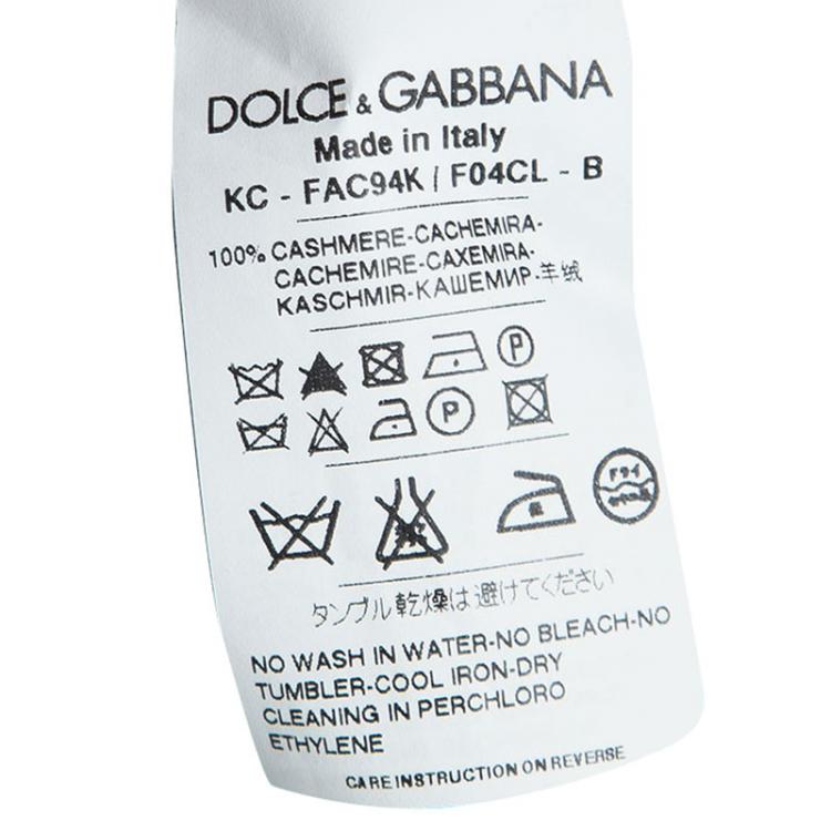 Pre Owned Dolce and Gabbana Black Cashmere Bolero Cardigan M