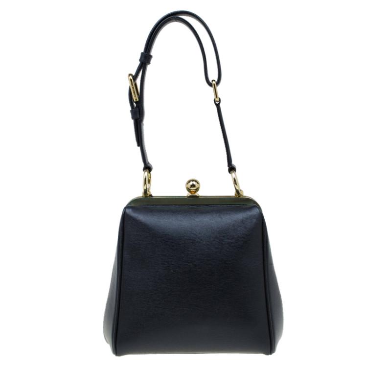 Dolce and Gabbana Black Leather Agata Shoulder Bag Dolce & Gabbana | TLC