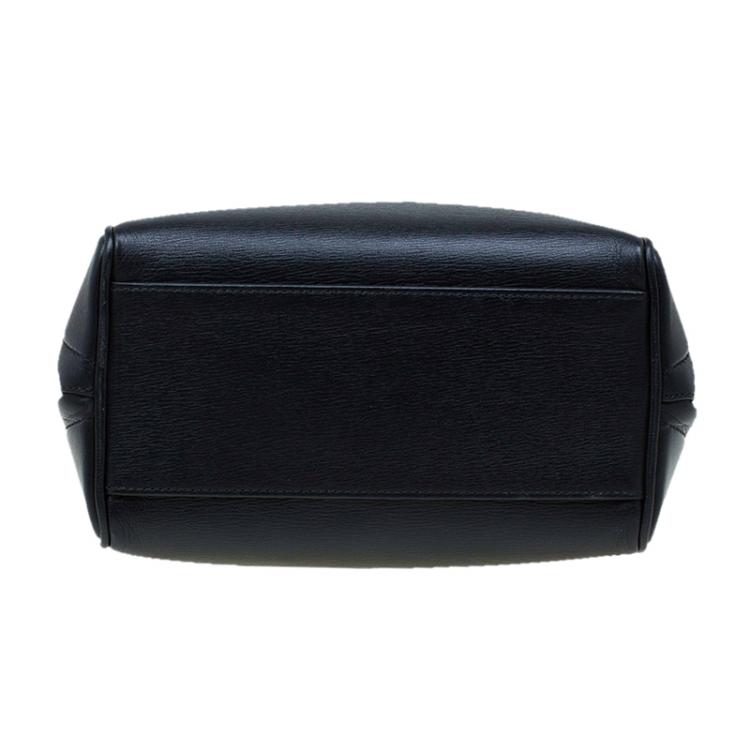 Pre Owned Dolce and Gabbana Black Leather Agata Shoulder Bag