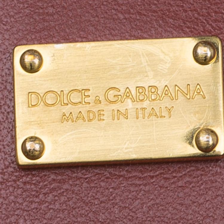 Pre Owned Dolce and Gabbana Multicolor Python and Suede Medium Miss Sicily Top Handle Bag