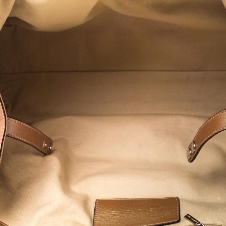 Pre Owned Dolce and Gabbana Copper Holographic Leather Miss Brooke Bag